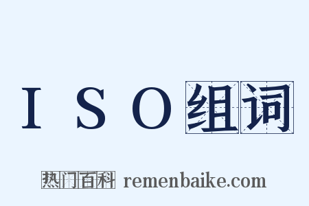 ISO组词是什么意思的图片